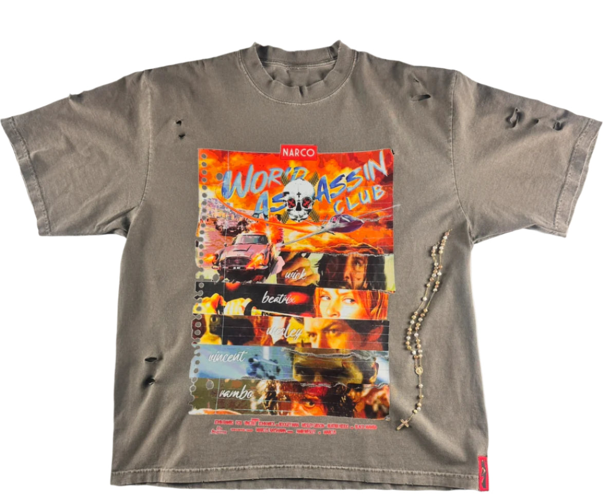 “THE HIT LIST” THE WORLD ASSASSIN CLUB™️ GRAPHIC T-SHIRT FOR MEN