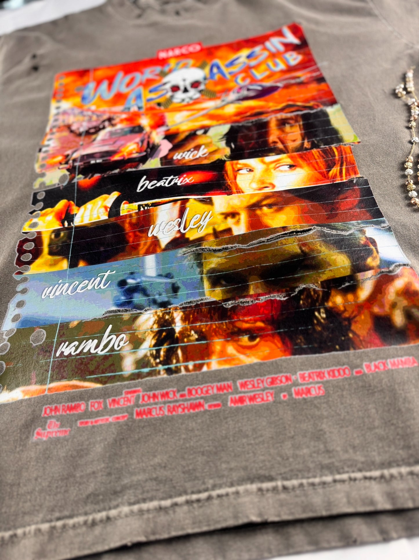 “THE HIT LIST” THE WORLD ASSASSIN CLUB™️ GRAPHIC T-SHIRT FOR MEN