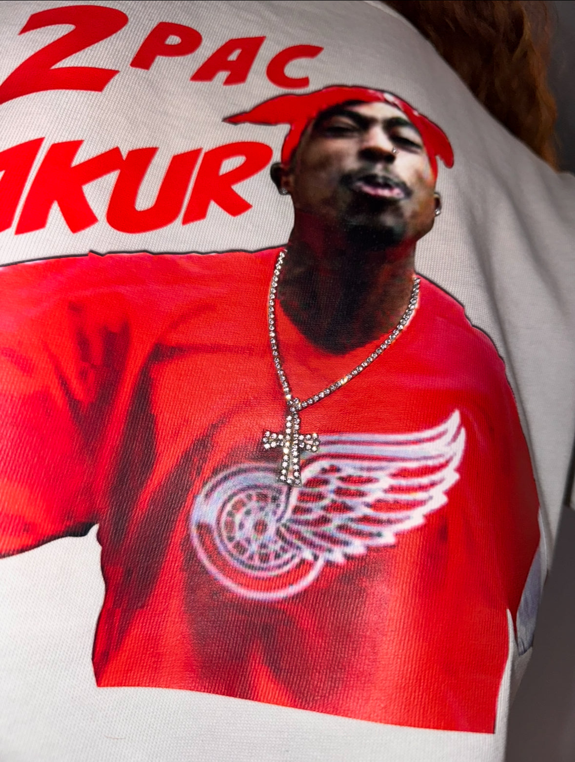 2PAC - THUG LIFE CROP TOP T-SHIRT FOR WOMEN