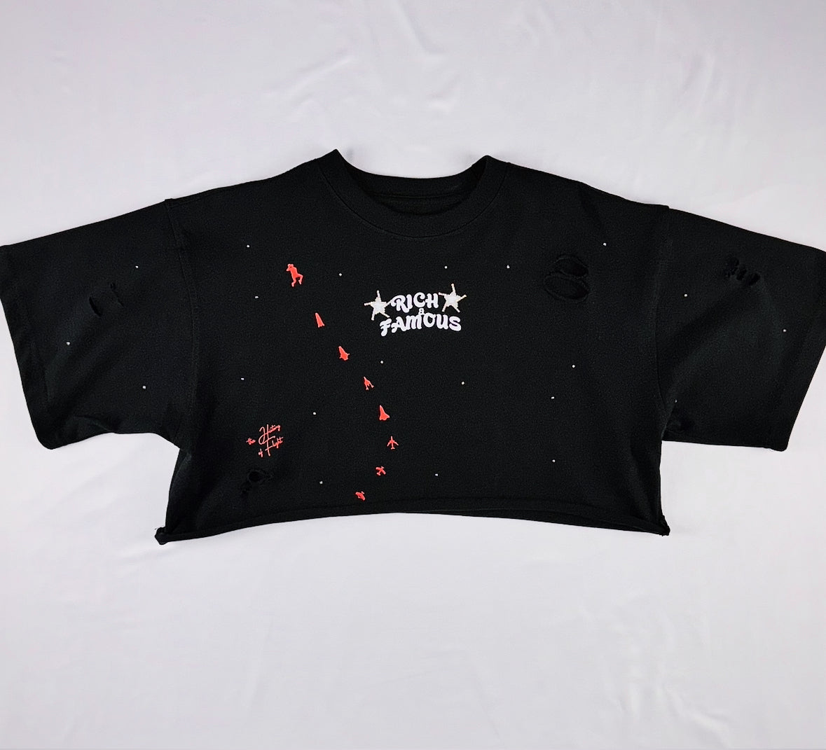 23 JORDAN - THE HISTORY OF FLIGHT CROP TOP T-SHIRT FOR WOMEN